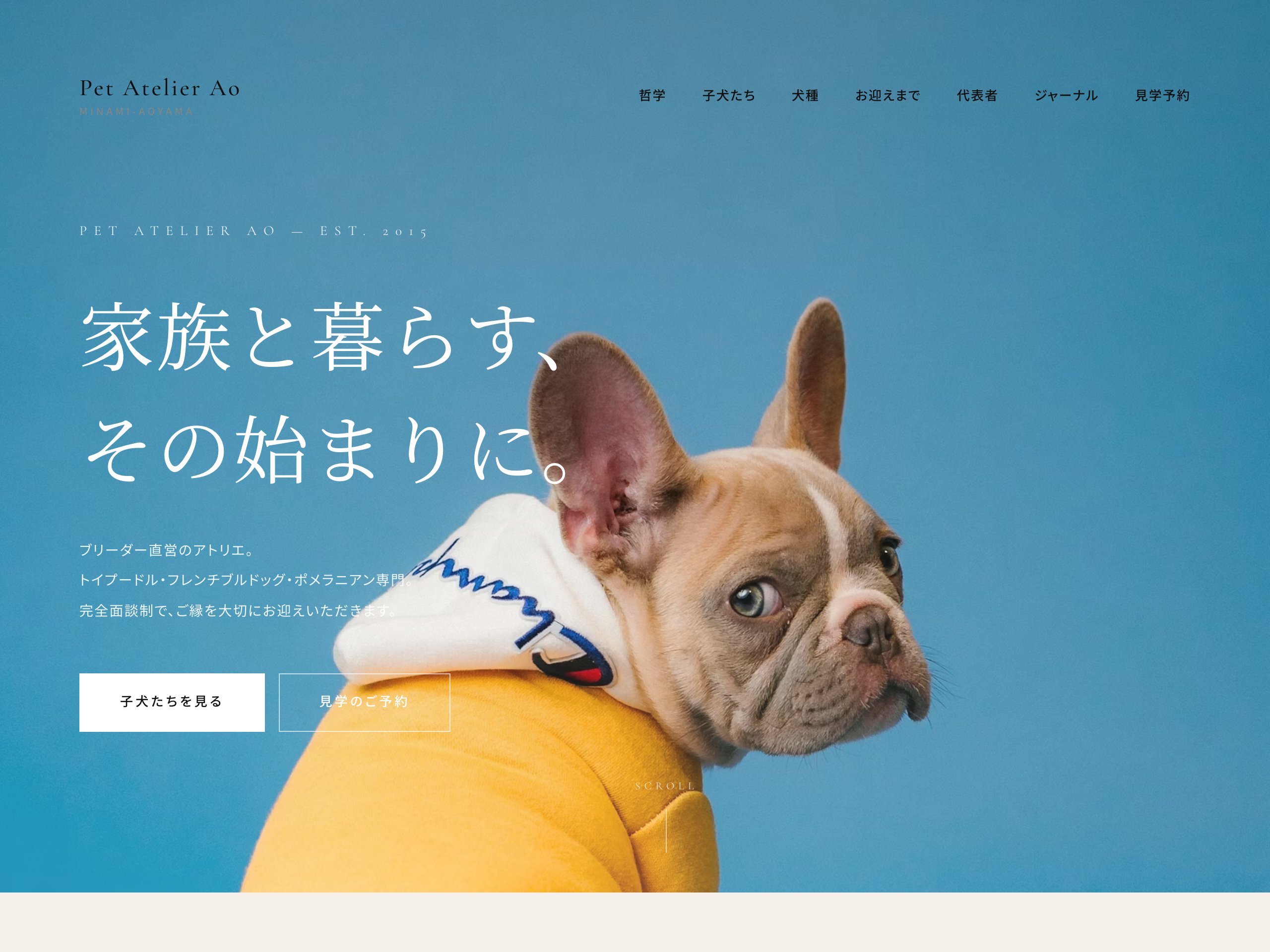 Pet Atelier Ao サンプルサイト